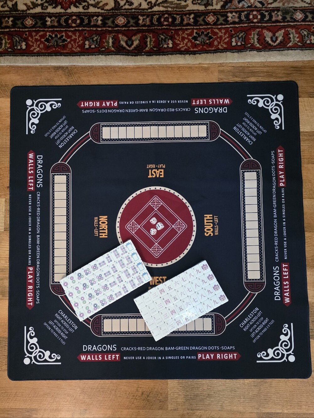 OMHJGO Mahjong Tiles And Mat